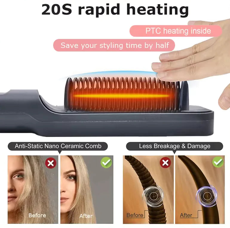 Electric Hair Straightening Comb