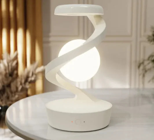 Rotating Moon Desk Lamp with Wireless Charging